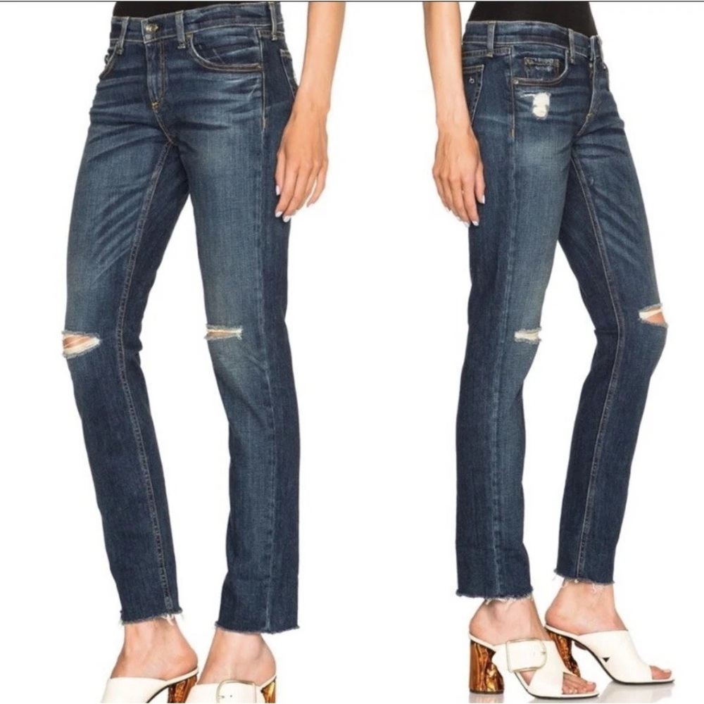 Rag and bone Dre distressed jeans Mabel size 29 mid rise